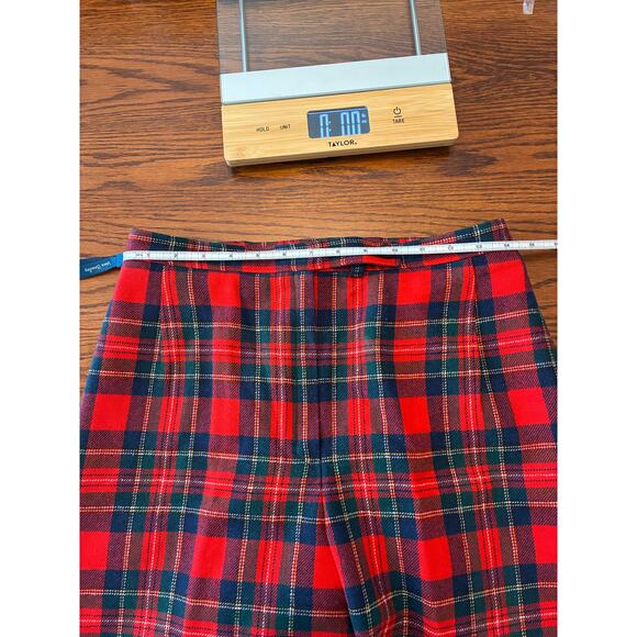 Pendleton Vintage Authentic Royal Stewart Tartan Red Plaid Pants Size 12 - Picture 5 of 7